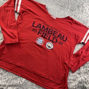Bayern Munich Manchester City Shirt Womens Medium Red Lambeau Field Soccer 2022